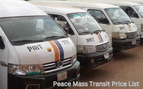 Peace Mass Transit Price List