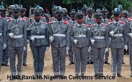HND Rank In Nigerian Customs Service